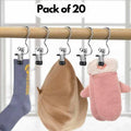 Laundry Hook Boot Hanging Hold Clips Pack of 20