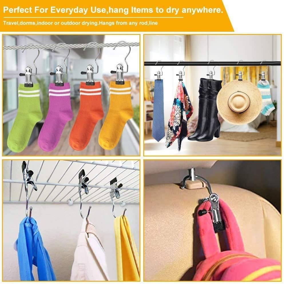 Laundry Hook Boot Hanging Hold Clips Pack of 20
